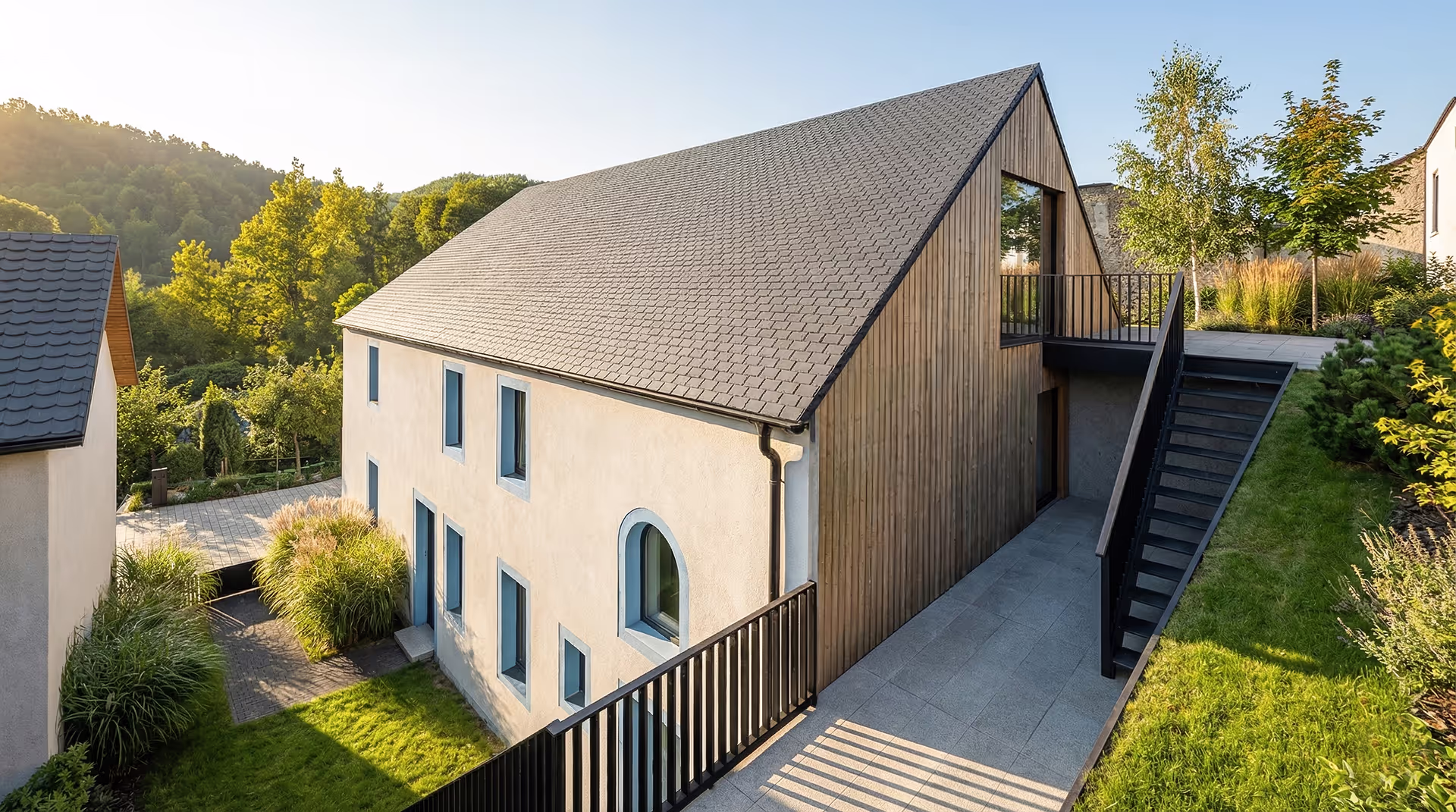 Residential architecture detail by Badiarov Architects